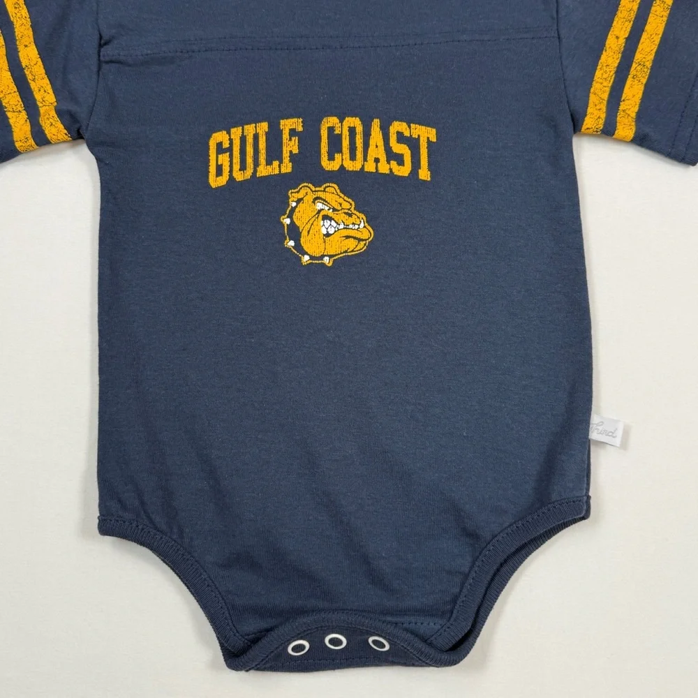 THIRD STREET Baby Boys Gulf Coast Bulldog Graphic‎ Bodysuit 6 Months USA Made